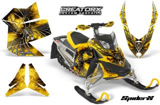 Ski Doo Rev XP Snowmobile Sled Graphics Kit Wrap Decals Creatorx Spiderx Sxyyb