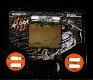 90s Harley Davidson Motor Cycle Daytona Tiger Electronic Handheld Arcade Game