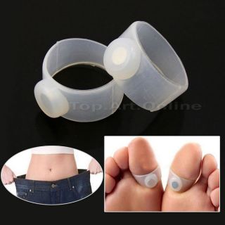 10 Pairs Slimming Health Silicon Magnetic Foot Massage Lose Weight Toe Ring