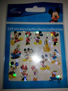 104 Disney Mickey Mouse Friends Stickers Party Favors Teacher Supply Rewards