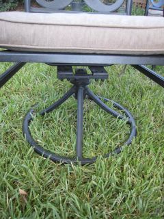2 Swivel Aluminum Outdoor Patio Furniture Arm Chairs G