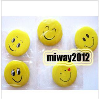 20pcs Random Smile Face 30mm Button Pin Badge Kids Party Bag Fillers Toys Fine