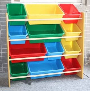 Environmentally Large Capacity Colored 13mm Storage Rack Shelf Toy for Children