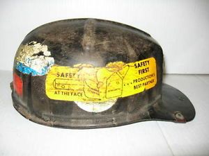MSA Vintage Safety Hard Hat Coal Mining Miner Construction Head Protection