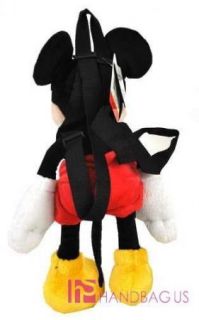 Licensed Disney Mickey Mouse Large 17 inch Plush Doll Toy Backpack Kids Bag