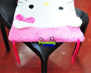 Cute Hello Kitty Plush Chair Pads Indoor Outdoor Kitchen Cushions Pink