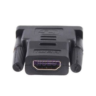 HDTV PC LCD Monitor HDMI Female to DVI D Male Gender Converter Connector Adapter