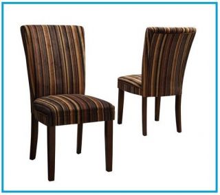 New Modern Upholstered Dining Room High Back Parson Side Chair Set of 2 Kitchen