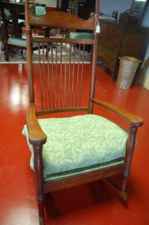 Beautiful Antique Hand Carved Rocking Chair