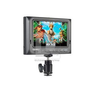US Stock Feelworld 8" TFT LCD FPV 819A RCA Input Monitor w Sun Shield for 5D 7D