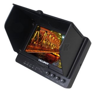 Lilliput 7" 665 O P Peaking HDMI Monitor TFT LCD Field Monitor F970 LPE6 Adapter