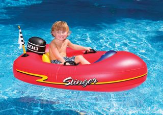 Inflatable Kids Stinger Speedboat Pool Float Toy
