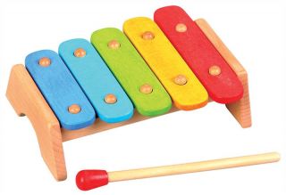 Lelin Wooden Wood Rainbow Xylophone Childrens Kids Musical Instrument Toy 12M