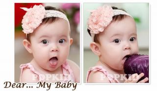 Baby Toddler Kids Girls Princess Hairband Hair Flower Bow Accessories 0 3 4 Year