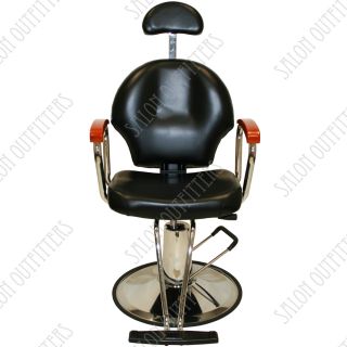 Black Ceramic Shampoo Bowl Sink Hydraulic Reclining Barber Chair Salon Equipment