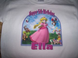 Super Mario Brothers Luigi Custom Personalized Birthday Party Supplies T Shirt