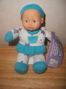 RARE Darling 6" Gi Go Toys Kidconnection Mini Baby Doll Blue Eyes Stuffed