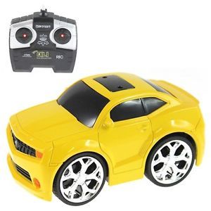 Mini RC Car Yellow Chevrolet Mustang Radio Control Vehicles Cute Kid Adult Toy