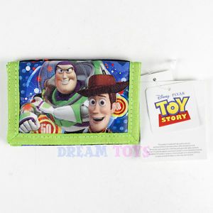Disney Toy Story Trifold Wallet Buzz Lightyear Woody Space Velcro Boys Kids