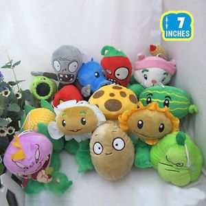 Lot 14 of Plants vs Zombies Soft Plush 7'' Kids Fun Toy Collection Gift Cool New