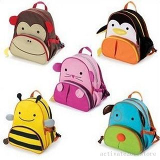 Cute Cartoon Kids Boy Girl's Backpack Zoo Animal Shoulder Bag Book School Bags