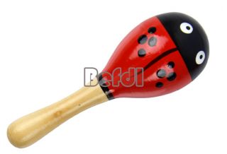 New Hot Wooden Maraca Rattles Kid Music Party Favor Child Baby Shaker Toy BF00