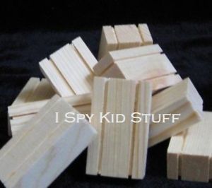 30 Wooden Hay Straw Bales Stables Barns Kids Pretend Play Wood Farm Toy Bales