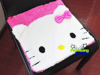 Cute Hello Kitty Plush Chair Pads Indoor Outdoor Kitchen Cushions Pink