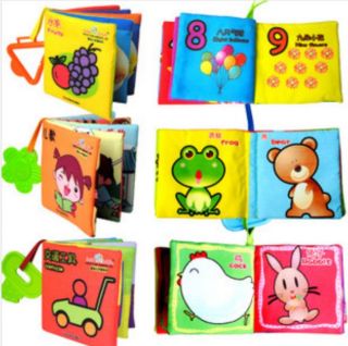 Hot Unisex Kids Baby Intelligence Development Infant Cloth Cognize Book Toy