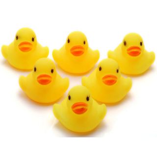 20pcs Wholesale Lots Squeaky Rubber Ducks Baby Kids Children Bath Toy 4x4x4 5cm