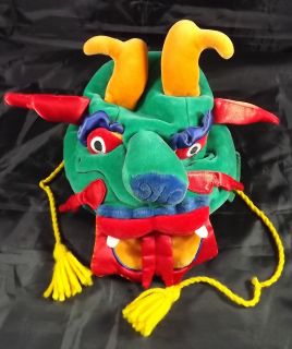 Manhattan Toy Plush Kids Dragon Hat 1999 9"