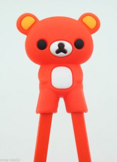 A Pairs Kids Cute Bear Design Raining Child Helper Learning Chopsticks Gift Toy