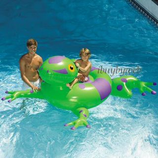 Swimline 90623 Giant Inflatable Frog Ride on Fun Kids Pool Toy Float New