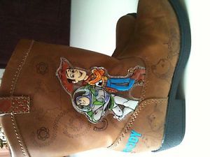 Disney Kids Boys Light Up Toys Story Woody Cowboy Boots Size 11