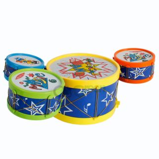 Details about 7 Pcs Drum Set Childrens Musical Instrument Toy