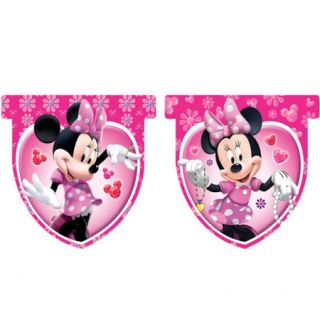 3 1M Minnie Mouse Birthday Party Pennant Flag Banner