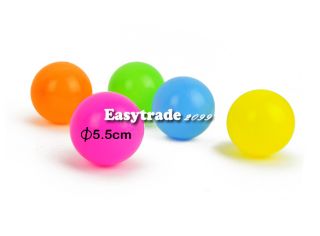 50pcs Soft Plastic Pit Ball Bright Color Fun Play Tunnel Toy Kid Pets ESY1