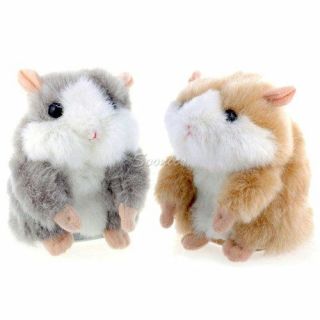 Hot Cute Pet Speak Talking Record Electronic Hamster Plush Kids Toy Gift