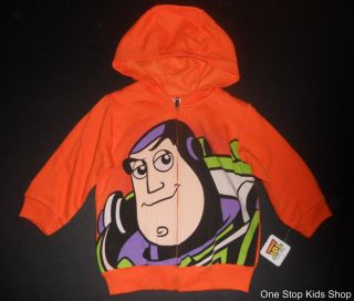 Buzz Lightyear Boys 2T 3T 4T Sweatshirt Hoodie Shirt Top Jacket Toy Story Disney