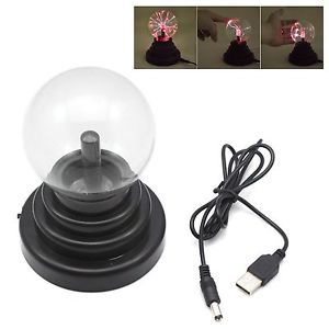 Hot USB Plasma Ball Sphere Lightning Light Lamp for Party Desk Science Kids Toys