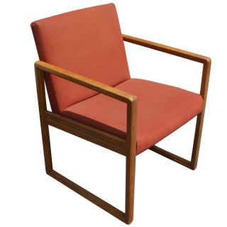 Vintage Mid Century Stow Davis Wood Arm Side Chair