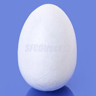 White Smooth Foam Egg Easter Egg Multi Purpose Craft Kids DIY Toy Supplies New