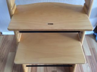 Genuine Stokke Tripp Trapp in Beech Adjustable Child Chair Good Condition 