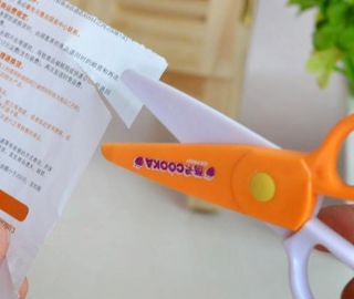 1pcs Plastics Safety DIY Card Paper Cutting Craft Scissors Kid Children Toy Gift