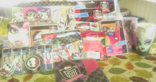 Monster High Ultimate Birthday Party Supplies Lot