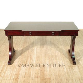 5ft Wide Cherry Art Deco Office Computer Desk Table w Drawer 800493
