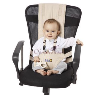 New Bear Dept Family Baby Toddler Portable Highchair Seat Travel Seat Khaki