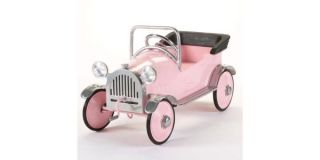 Antique Pedal Car Pink Princess Girls Vintage Ride Toy