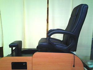 No Plumbing for Home or Salon Pedicure Chair with Shiatsu Massage Footse Tub