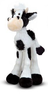 New Melissa Doug Dairy Cow Stuffed Animal Lanky Legs Plush Soft Toy 13"